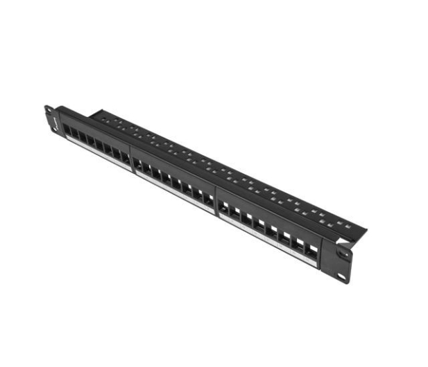 Lanberg Patch panel 24 porty 1U 19"czarny PPKS-1024-B - 1385326 - zdjęcie